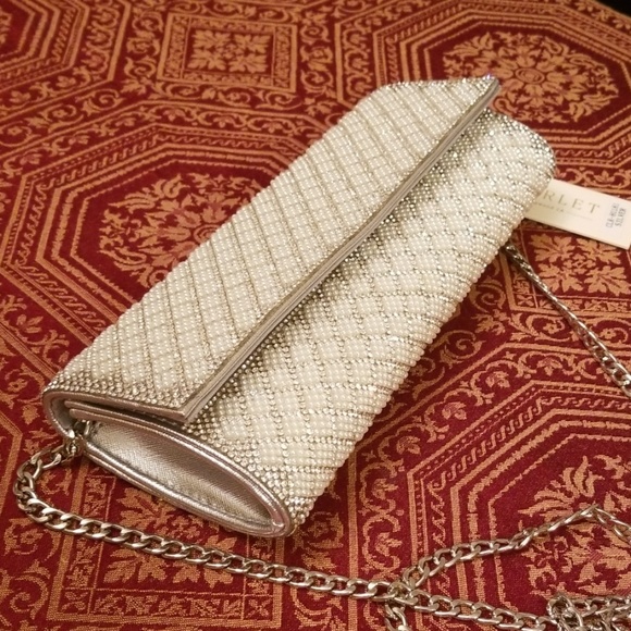 starlet Bags Starlet Silver Clutch With Detachable Chain Poshmark